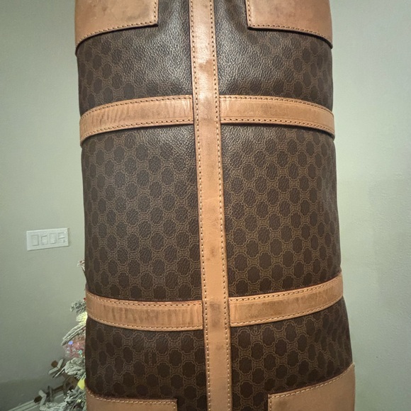 CELINE Paris Triomphe Design Boston Travel Duffle Bag Vintage EUC - Picture 9 of 16